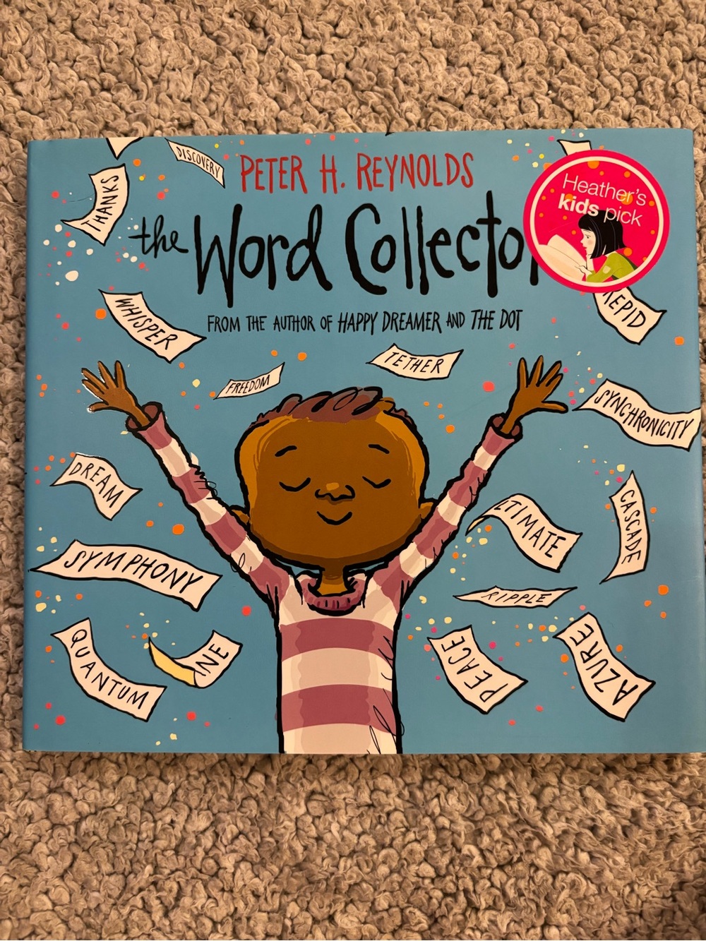 Peter H. Reynolds "The Word Collector" Picture Book - Blue Cover
